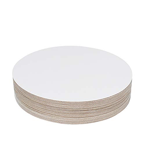Ybcpack 24 tablas de cartón redondas para tartas y pizzas, 25,4 cm (blanco) Cover
