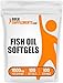 BulkSupplements Pure Fish Oil Softgels - 1000mg (100 Softgels)