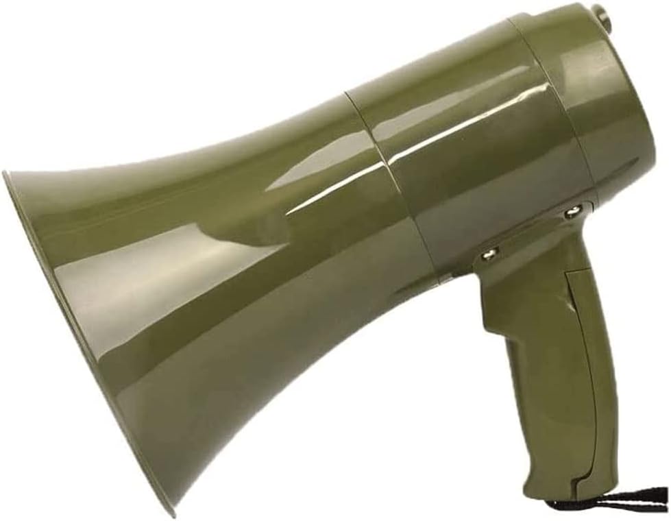 Megaphones Megaphones 15w High Power with Led Lighting Bullhorn Speaker Adjustable Volume Control Handheld Amplifier Trumpet Clearer