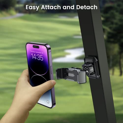 Icarmount Magnetic Golf Cart Phone Holder, Strong Magnetic Cell Phone Holder Attaches To Metal Surfaces, Golf Cart Accessories For Ezgo Club Car Yamaha, Fit All 4.7-6.5" Cell Phones #TOP4