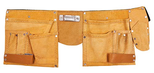 Amtech AM-N0950 Am-Tech Ceinture porte-outils économique en cuir 11 poches, Transparent, taille unique