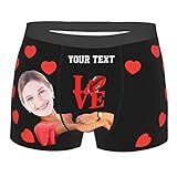 Calzoncillos Tipo bóxer con Cara Personalizada para Hombre, Calzoncillos con Foto Personalizada, Calzoncillos con Foto Personalizada, Regalo para Novio