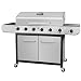 Royal Gourmet SG6002 Cabinet Propane Gas Grill with Side Burner, 71,000 BTU, 6-Burner, Stainless Steel