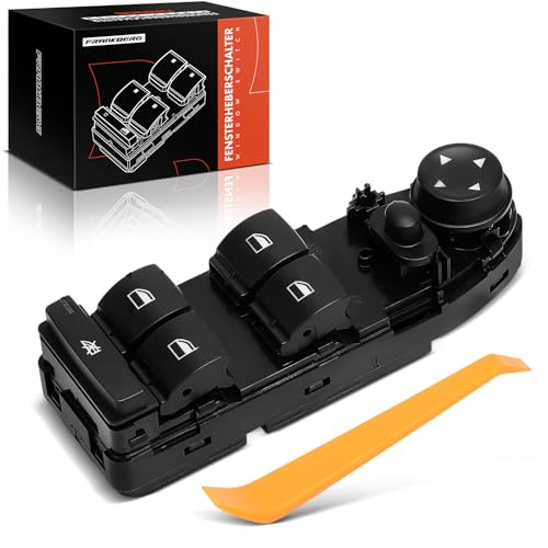 Frankberg Commutateur Bouton Fenêtre Du côté du conducteur 18-Pôles Compatible avec Série 3 Break E91 Série 3 E90 Série 1 E87 Remplacer# 61319132127