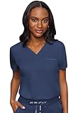 Med Couture Women's V-Neck Scrub Top, Modern Fit Tuck-in Top with Stretchy...