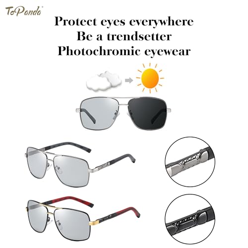 Image of Foldable Vision Glasses, UV400, Polarized lenses, Anti-Blue Light, photochromic lenses