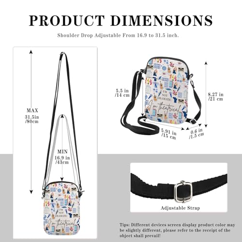 Musical Inspired Gift Musical Merchandise I'M Not Dramatic I'm Theatrical Musical Lover Gift Musical Crossbody Bag2