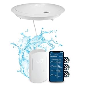 Water Guru Sense S2 Smart Water Monitor–247 Remote Pool Spa Water Test and Analysis for Five Chemical Parameters Pump flow Temperature with Sense S2 C5 Cassette Float Ring Smart Sensor