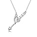Angel caller Cupid's Love Arrow Braveheart Choker Women Pendant Necklace 18" (Cupid's Love Arrow)