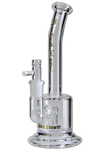 Black Leaf Wasserpfeife, PERCOLATOR-Bong, Glasbong | 25 cm, NS 19 (18,8mm) | klar | robustes BOROSILIKATGLAS | Smoke…