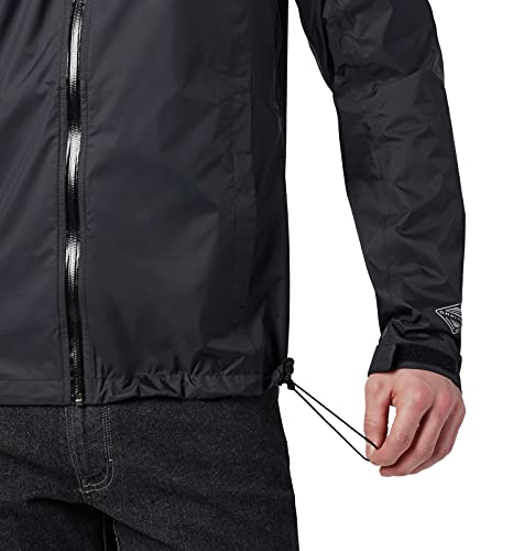 Columbia Jaqueta de chuva masculina EvaPOURation, impermeável e respirável