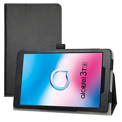 LIFANG Alcatel 3T8 9032T Funda,Soporte Cuero con Slim PU Funda Caso Case para 8' Alcatel 3T8 9032T...