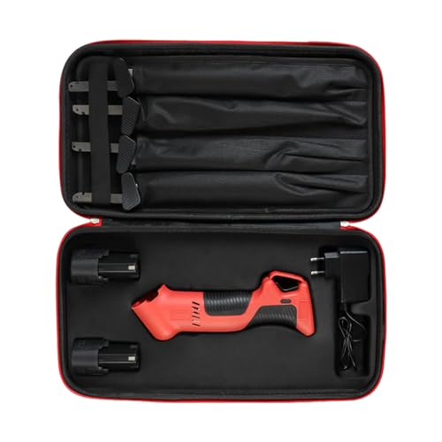 YIXANNX Cuchillo de talla eléctrica ergonómico, juego completo fácil de limpiar y duradero, cuchillo talla eléctrica para carne y pavo afilado, 2 baterias