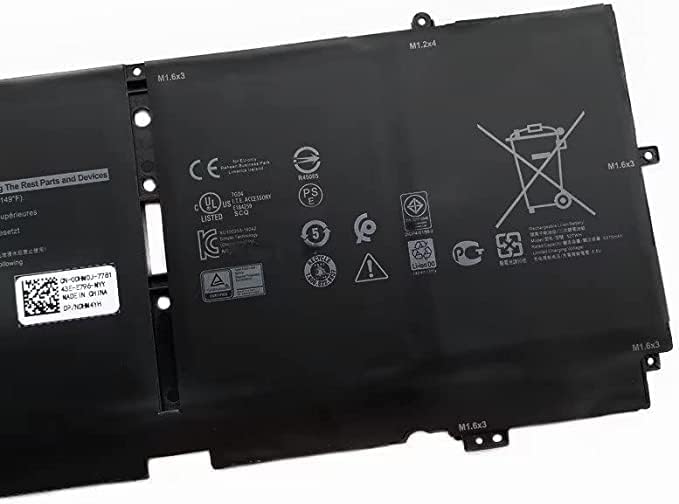 互換用 Dell 52TWH 51wh 電池for XPS 13 7390 2-in-1 52TWH P103G001 0NN6M8