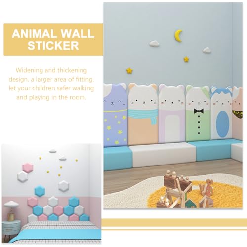 Abaodam Star Moon cojines 3D para pared, 5 piezas miniatura 6