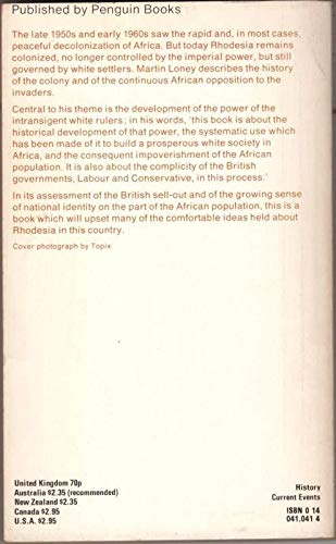 Rhodesia: White Racism and Imperial Response