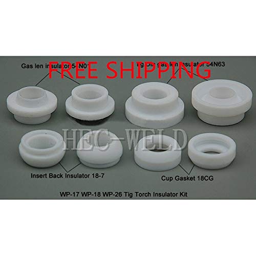 Anncus,8 PCS TIG Welding Torch TIG KIT Insulator Cup Gasket 54N01