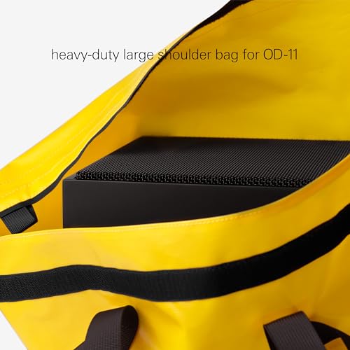 Teenage Engineering heavy-duty large shoulder overnight weekend bag with internal pockets and multiple straps, tear-resistant and water-repellant, fits OD-11 (yellow)2