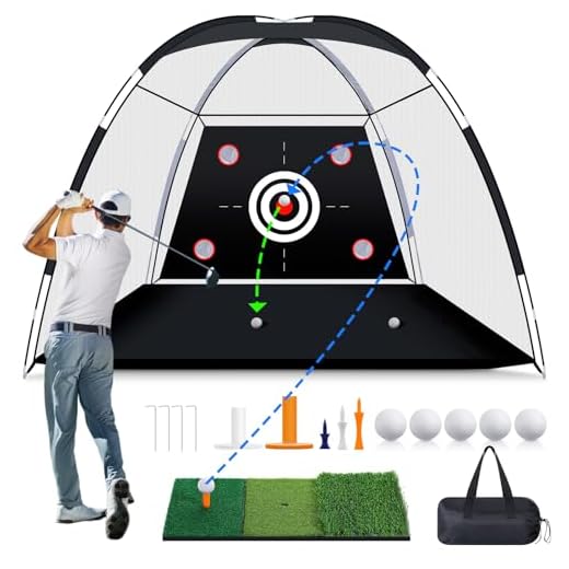 MoKo Golf Net with Practice Mat