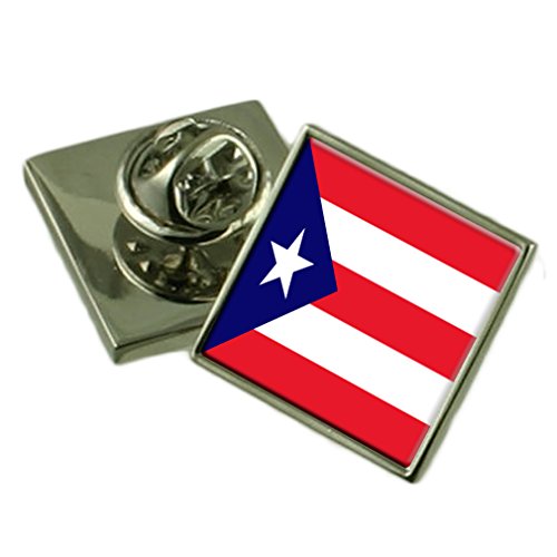 Puerto Rico insignia de solapa cuadro personalizado grabado el regalo emotivo perfecto