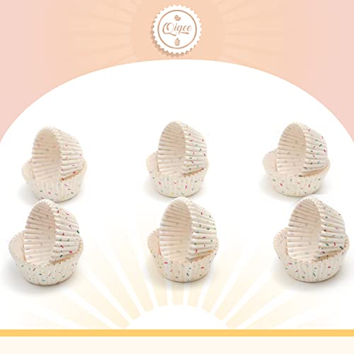 qiqee Cupcake Liners Muffin Cupcake Cups 300-Count Food Grade Candy Design Cupcake Papers Baking Cups Cupcake Wrappers
