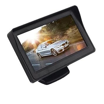 Amsik 4.3 Inch TFT LCD Color Dashboard Display Car Rear View 180 Degree Adjustable Monitor Screen for Volkswagen Jetta