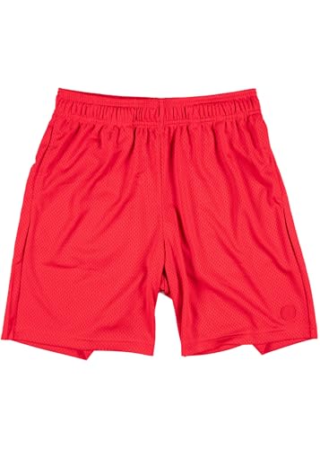 Short de basket-ball long homme rouge vêtement sport Ethika