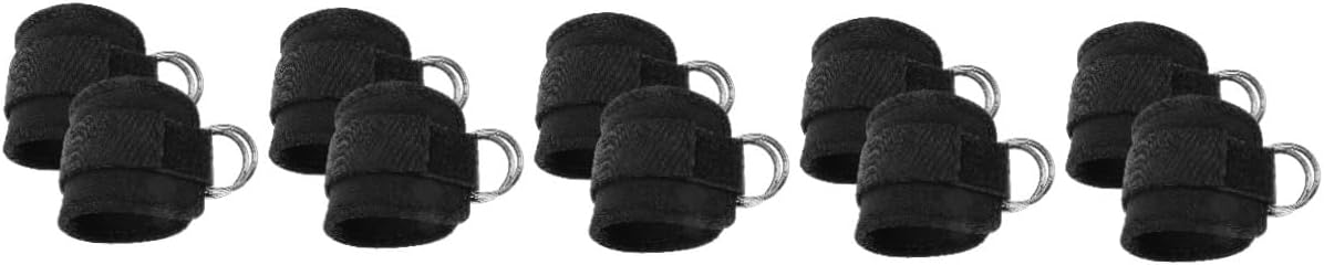 SUPVOX 10pcs Ankle Bands Cable Straps Gym Ankle Workout Straps for Cable Machine Material Easy Buckle Design