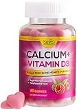 Calcium Gummies with Vitamin D3 Sugar Free - Supports Bones and Teeth - Highly Concentrated Calcium...
