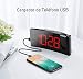 Mpow Despertador Proyector, Reloj Despertador Digital con Puerto USB, 4 Brillo de...