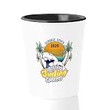 Bubble Hugs Surfing Shot Glass - Classic 2020 Couch Surfing Champ - Sea Lovers Wave Beach Competitio