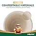 JOLLY CHEF Compostable Disposable Paper Bowls [16 oz] Heavy Duty Soup Uncoated Containers [150 Pack] Biodegradable Bagasse Hot Cold Eco-Friendly Natural Sugarcane Microwavable for Dessert Christmas 8