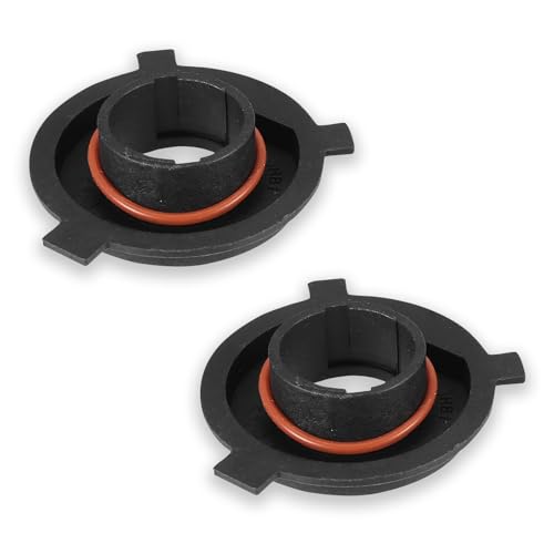 ZKFAR 2 PCS H4 Car Led Light Bulb Retainers, 0.4In x 0.6In Nylon Fiber Durable Light Bulb Adapter Sockets, Universal Waterproof Vehicle Lights Buckle Holder Accessories for SUV Truck (Black)