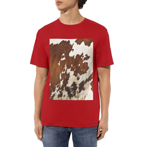 T-shirt imprimé vache rouge pour vos séances de gym et vos sorties décontractées