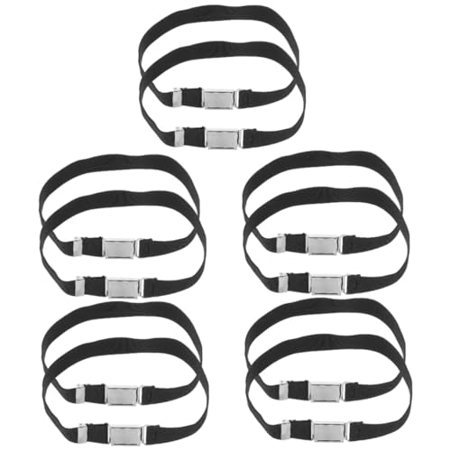FRCOLOR 10pcs Elastic Waist Belt for and Buckle Comfortable and Lightweight Uniform Accessory for and for School and Everyday Wear