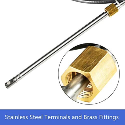 Yeaborn 12' Outboard Rotary Steering Cable for Most Single Station Boats - image 3