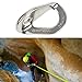 Aosekaa Climbing Anchor Climbing Hanger Stainless Steel Climbing Bolt Hanger for Mountaineering Work Save Sports Climbing, 6cm