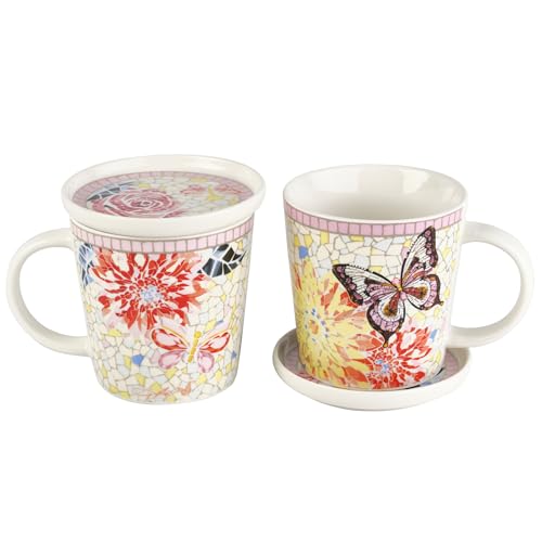 Set de 2 mugs con tapa Dolly Parton Mosaic miniatura 1