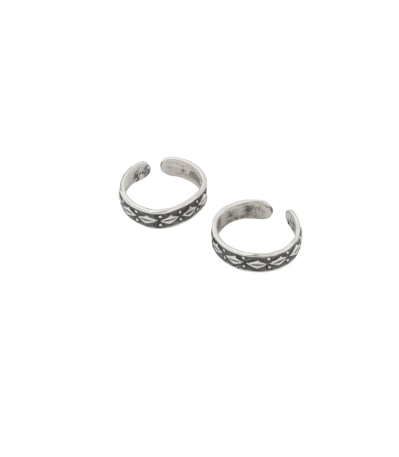 gargi by p.n. gadgil and sons | 925 Sterling Silver | Diamond Shaped Design Toe Ring | Adjestable | Toe Ring for Women | With Certificate of Authenticity and 925 Stamp-picture-34