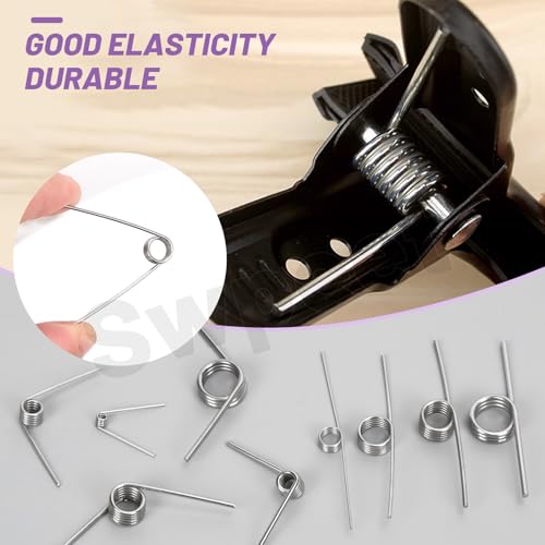 Swpeet 10pcs 180 Grad Edelstahl Torsionsfedern 1,5 mm Drahtdurchmesser 15 mm Außendurchmesser, 50 mm winzige Torsionsfeder Mechanische kleine Torsionsfeder für Heimreparatur Holzbearbeitung