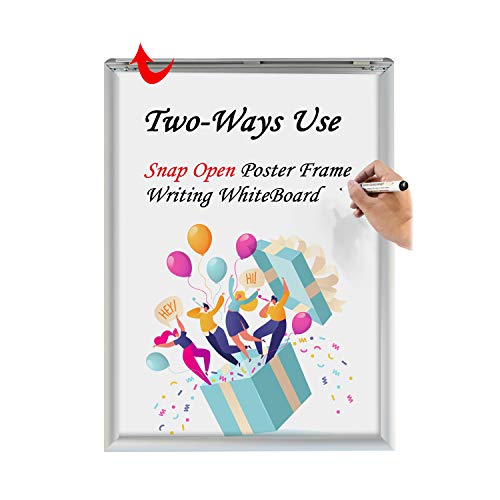 T-SIGN 24 x 36 Inches Aluminum Snap Open Poster Frame - White Dry