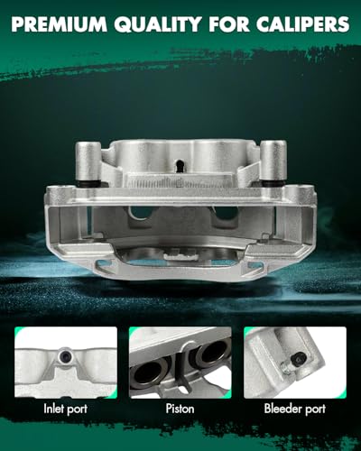 Image of SCITOO Front Brake Calipers With Bracket 18B5303 18B5302 Compatible For Chevy Silverado 2500 HD /Silverado 3500 HD, For Chevy Suburban 3500 HD 16-17, For GMC Sierra 2500 HD /Sierra 3500 HD 11-17