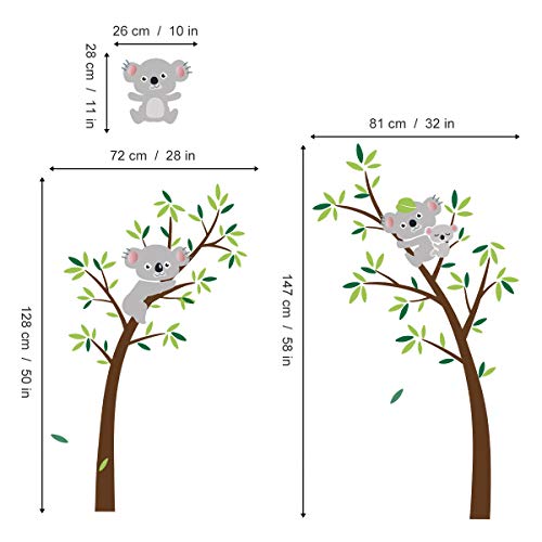 Vinilos Decorativos con Diseño de Koala y Árbol, 2 unidades miniatura 5