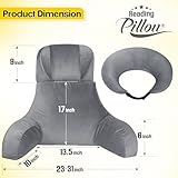 AS AWESLING Reading Pillow & Gaming Support Cushion - Backrest for Sitting Up in Bed, Sofa, Floor, Lap Pillow for Comfort - Image 6