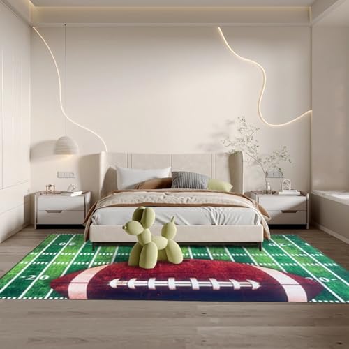 Tapete de fútbol 5'x6' para dormitorio infantil miniatura 6