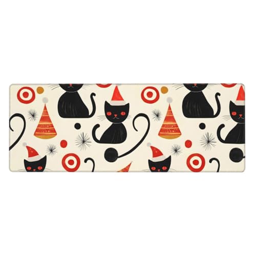 Tapis de souris pour jeu avec base en caoutchouc et bords cousus