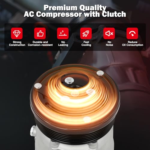 Image of Air Conditioning Compressor for Pontiac Wave Wave5 for Chevrolet Aveo /5