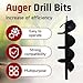 findmall Earth Auger Drill Bits 4