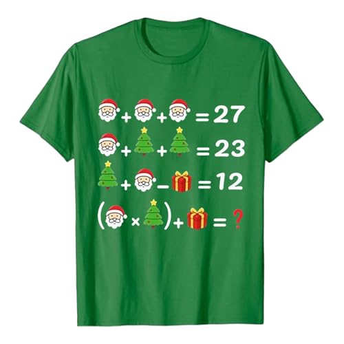 Lustiges Mathe-Shirt für Jungen mit humorvollem Arithmetik-Design als weiches bequemes Alltags-Oberteil für Kinder (Green3, 4-5 Years)