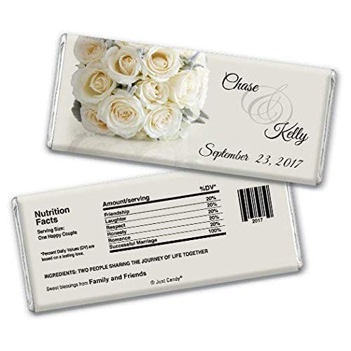 Personalized Candy Wedding Favors Timeless Bouquet (25 Wrappers) #TOP1